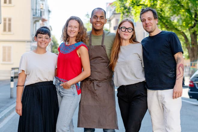 Team Zhorigo Trompo: Olivier Bur, Nikita Glasnovic, Kaspar Fenkart, Jessica Kollar, Sophia Ender