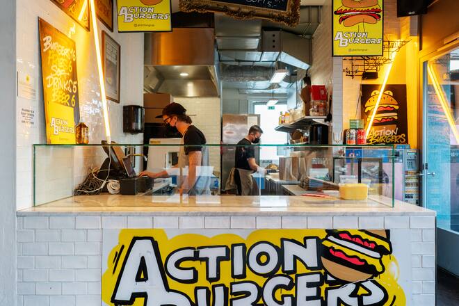Action Burger Fat Tony Zurich George Tomlin