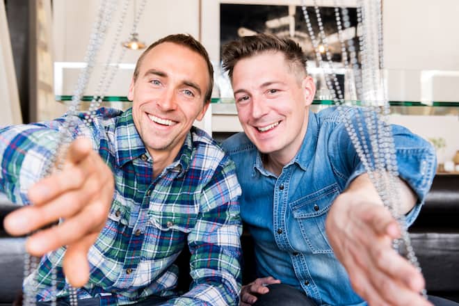 Zermatt Backstage Florian Neubauer und Ivo Adam (r.)