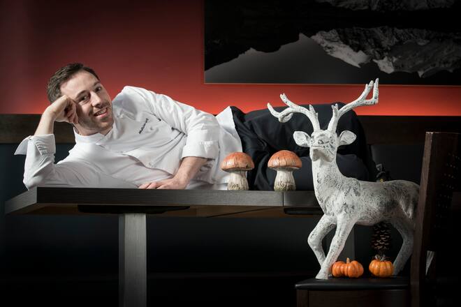 restaurant les Touristes à Martigny, le chef Mathieu Biolaz