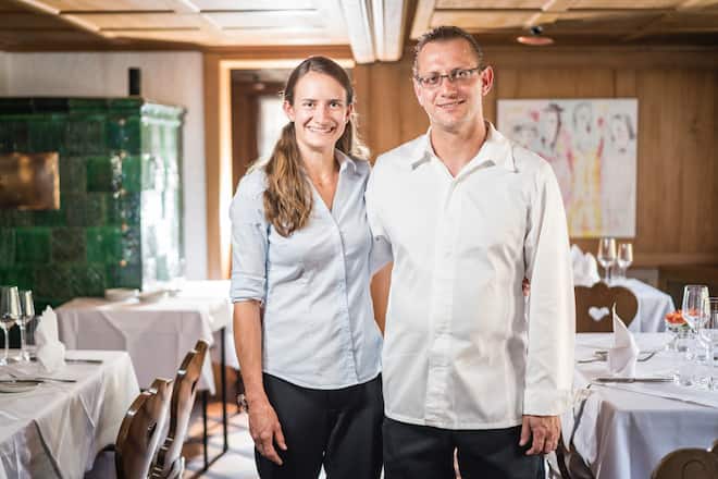 Foto: Joseph Khakshouri 18.09.2018Gasthaus zum KreuzStädtlistrasse 3Teller:Entenleber Zweierlei von der Französichen Entenleber mit Aprikosen und PistzienDallenwil (NW)