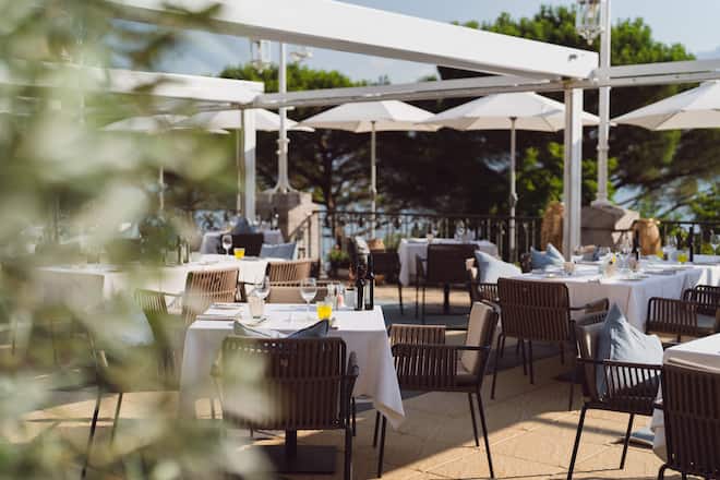 La Terrasse du Petit Palais - Palace Hotel Montreux - Swiss Deluxe Tour Juli 2022 - Copyright Olivia Pulver - 04.07.2022