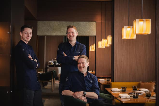 Andermatt 2025: Fabio Toffalon, Dominik Sato, Valentin Stäubli