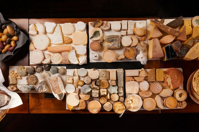 Assortiment am Käseabend im Hotel Krone, Silhbrugg ZH, Gastgeber Monika Jans und Thomas Huber