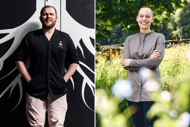 Pascal Steffen und Nadine Stadelmann.