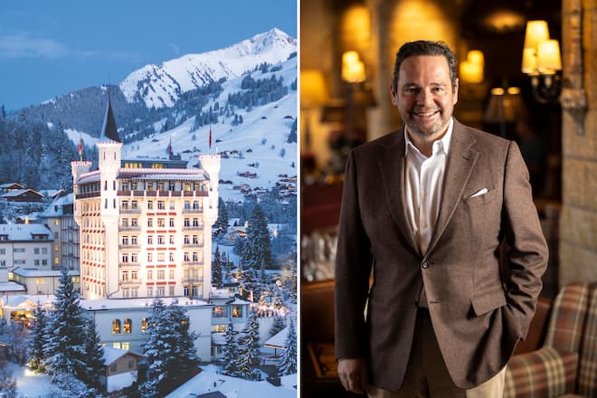 Gstaad Palace und Andreas Scherz.