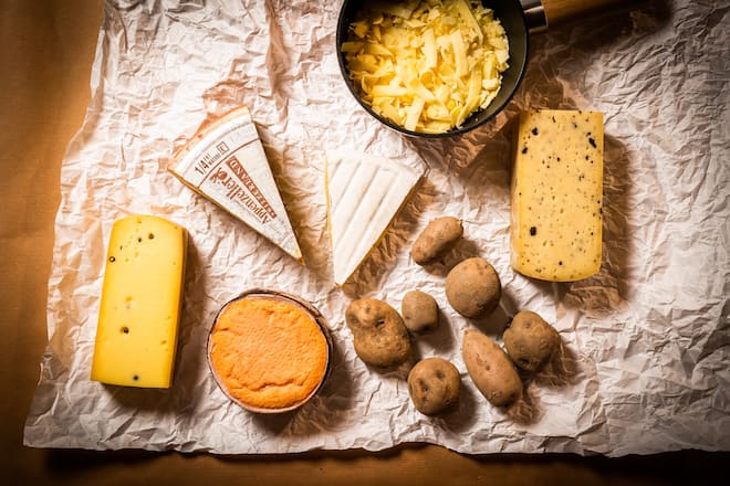 Käse Natürli Jelmoli und Albula Bergkartoffeln