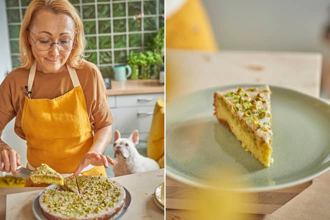7 Traum-Desserts für Valentinstag 2022 Tanja Grandits Pistazien-Limetten-Cake