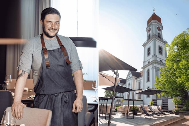 Pascal Schwarz und Terrasse
