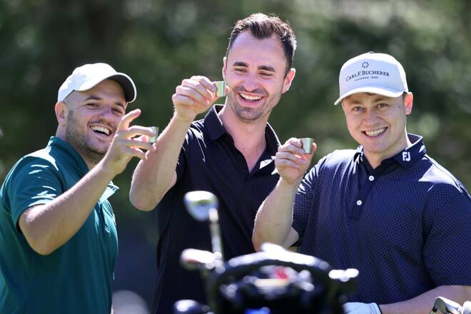 Gaultmillau Golfturnier 2023 in Engelberg Joel Ellenberger James Baron Silvio Germann