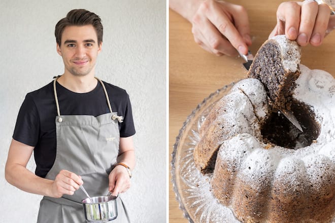 Rezept glutenfreier Mohnguglhupf by Daniel Zeindlhofer