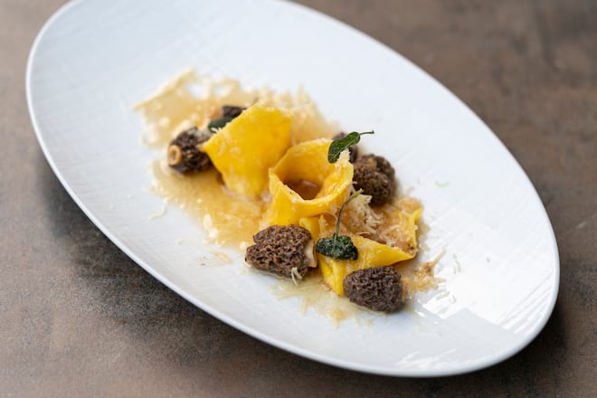 Rezept: Agnolotti, Ricotta & Morcheln, Ueli Kellenberger