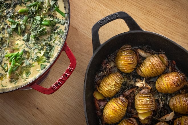 Rezept Poulet in Senfrahmsauce mit grünen Bohnen by Franck Giovannini