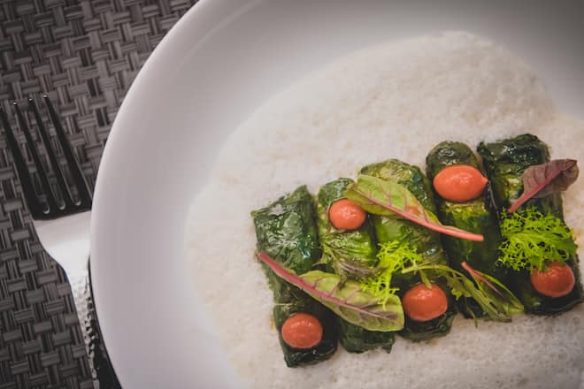 Vegane / Vegetarische Gerichte La Clav im Hotel Adula Flims Februar 2021