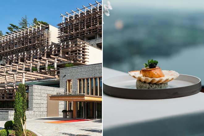 Waldhotel und Gericht