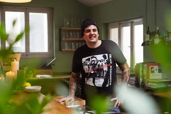 Oscar de Matos, Chefkoch Maihöfli Luzern, kocht mit Luma Fleisch - Freitag, 29.1.2021 - Copyright Olivia Pulver