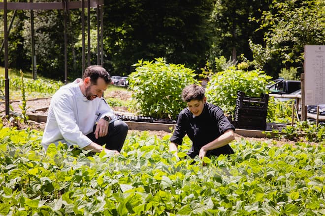 Grandhotel Giessbach Brienzersee Hotel Gemüsegarten Chefs Barbara Blaser und Lukas Stalder 2022