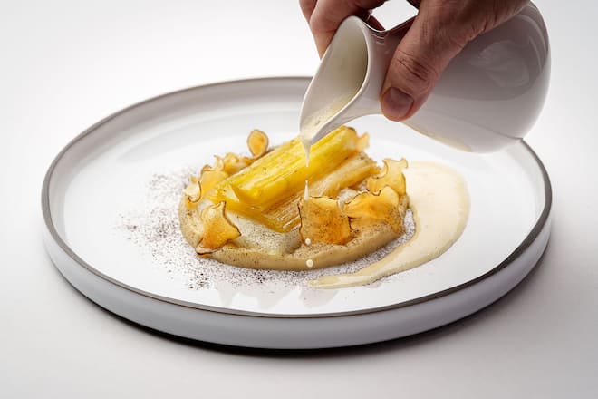 Steinbutt mit Topinambur Rezept von Daniel Lehmann Moosegg