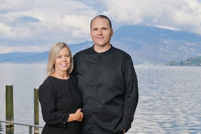 Fabian Inderbitzins und Yvonne.