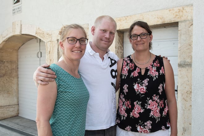 Solange, Tristan und Lucie Perey