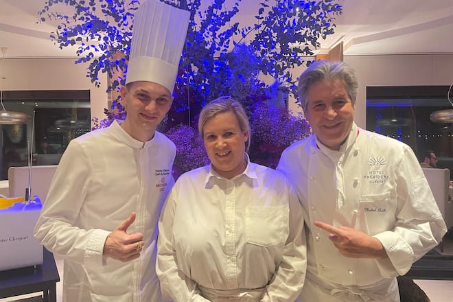 4 mains Bayview Danny Khezzar Hélène Darroze Genève Michel Roth