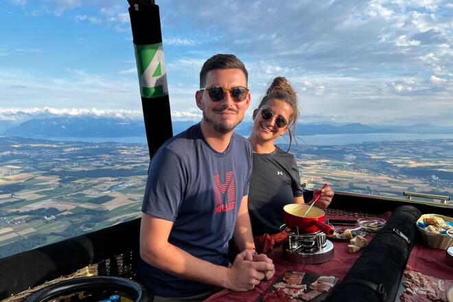 Ballons du Léman fondue en montgolfière