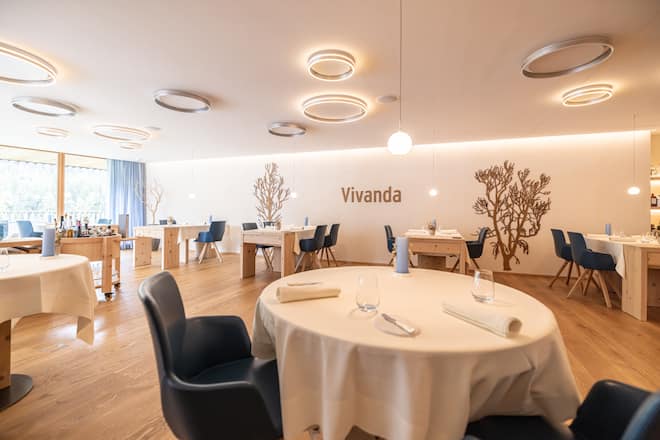 In Lain Hotel Cadonau, Restaurant Vivanda, Brail