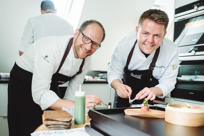 DJ Antoine Event Art Basel mit Künstler Atttila Adorjan - gekocht wird von Stefan Heilemann und Rolf Fliegauf