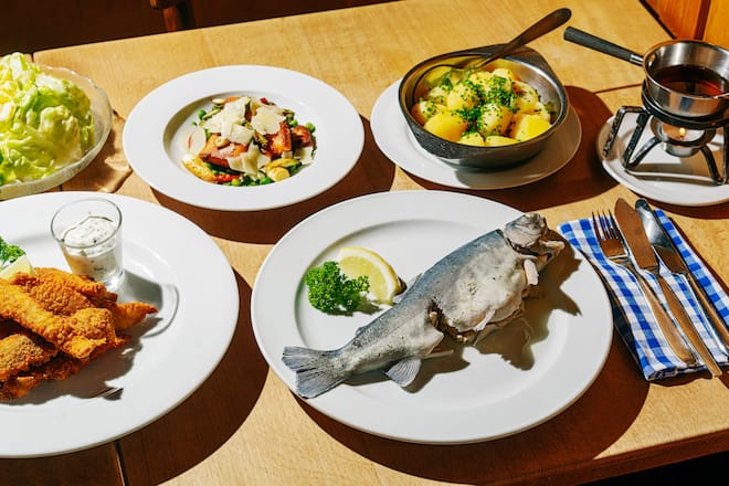 Forelle blau Restaurant Sihlmatt in Menzingen