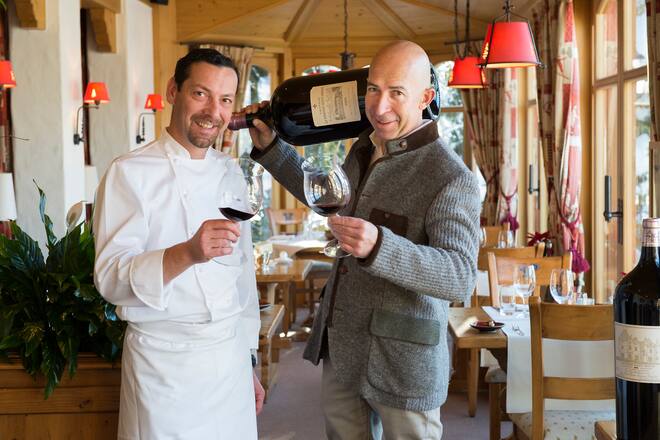 Verlosung Hotel Le Grand Chalet Mai 2022 Co-Direktoren Pedro Ferreira und Steve Willié, Chefkoch