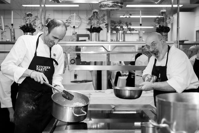 Salvatore Elfante, Ristorante Capri und Giovanni Porretto, Hotel Hermitage Cervinia - Kitchenparty 2024 - Zermatt - Copyright Olivia Pulver