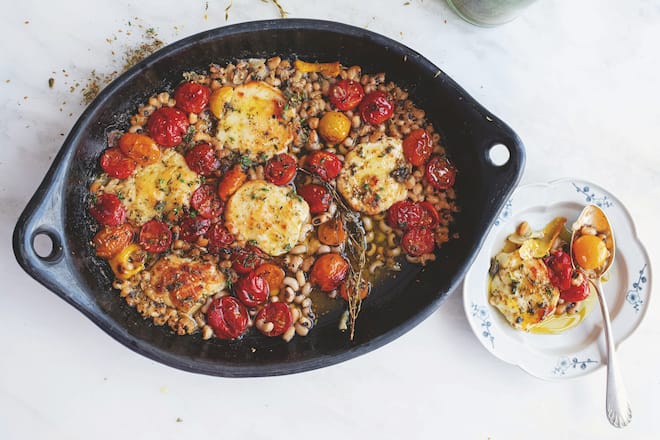 Halloumi braisé Ottolenghi
