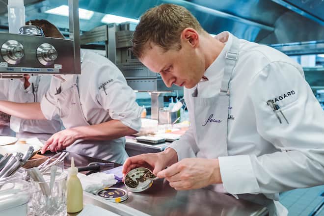 Patrick Mahler - Focus Caviar Lunch mit Patrick Mahler und Jürg Kappeler von Sense fof Delight, Importeur von Kaviari Paris - Restaurant Focus, Parkhotel Vitznau - Montag, 22.4.2019 - Copyright Olivia Pulver