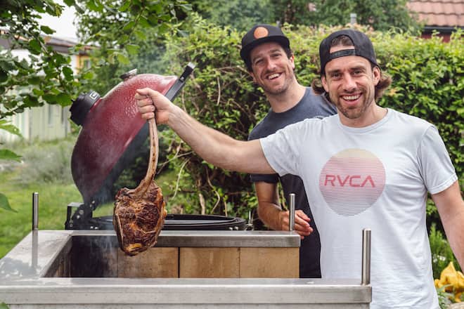 Luma Delikatessen - Lucas Oechslin und Marco Tessaro - Smith and de Luma Zürich - Grillieren Zuhause bei Lucas - Fleisch - Juli 2020 - Copyright Olivia Pulver