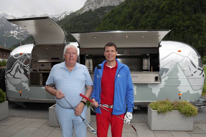 Jean Pierre Barth und Attila Castiglione GaultMillau-Golfturnier