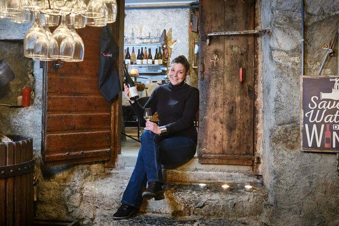 Anne Müller vigneronne SwissWine Yvorne caveau