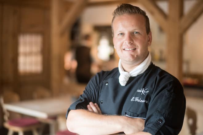 Edwin Griessen, Kuechenchef des Hotel Kernen, aufgenommen am Samstag, 6. Oktober 2018 in Schoenried.