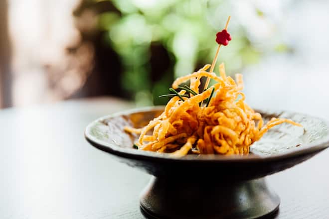 Boulettes de sériole frites par Shinya Kakinuma