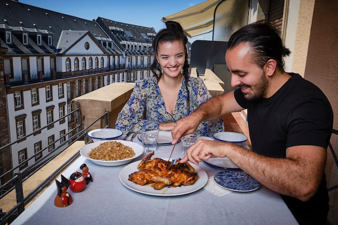 Franck Pelux et Sarah Benhamed