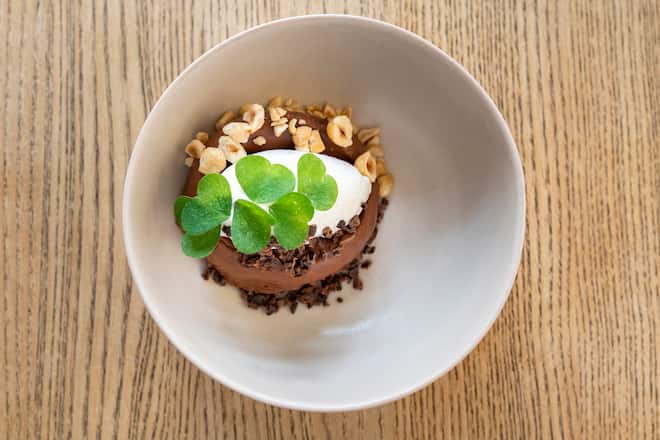 Restaurant Kle, Zürich, Felchlin-Schokolade mit Soja-Chantily