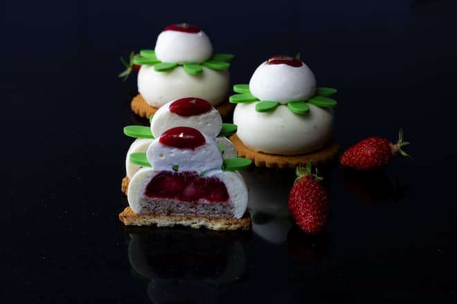 Loeffel Moutarlier vente flash fraise livèche dessert