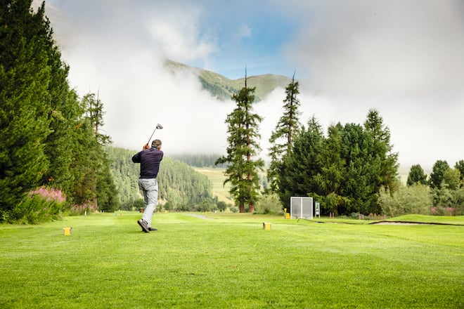 Day at the Golf in Samedan with Caroline Rominger & Eugenio Rüegger