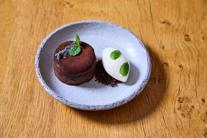 Fondant chocolat tahini Ottolenghi