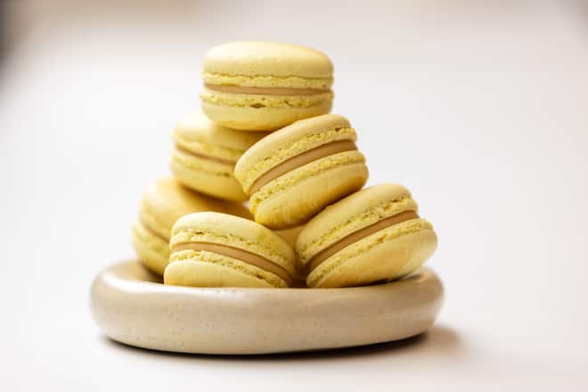 Macaron à la camomille par Thibaut Honajzer