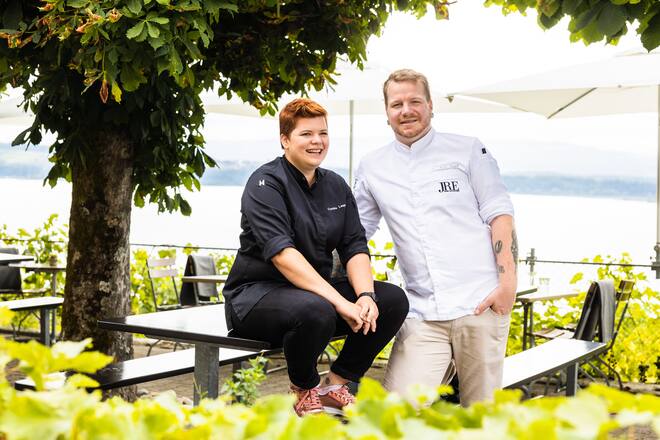 Cynthia Lauper und Marc Joshua Engel Aux Trois Amis Schernelz Oktober 2021