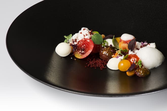 Tomaten und Mozzarella