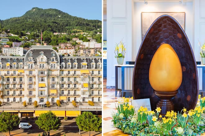Guillaume Bichet Fairmont Montreux Palace Œuf de Pâques 350 kilos