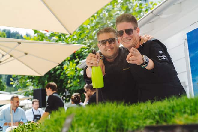 Christian Kuchler und Stefan Heilemann - GaultMillau Garden Party 2022 - Bad Ragaz - 14.8.2022 - Copyright Olivia Pulver