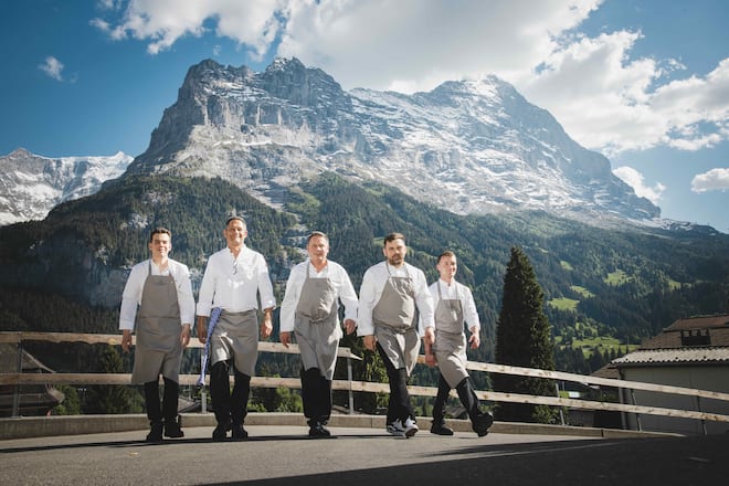 * Aurélien Mettler / Hotel Fiescherblick Grindelwald* Adrian Bolsmann / Romantik Hotel Schweizerhof* Urs Gschwend / Bergwelt Grindelwald* David Rosza / Hotel Belvedere Grindelwald / 1910 Gourmet by Hausers* Marco Allemann / Boutique Hotel & Restaurant Glacier