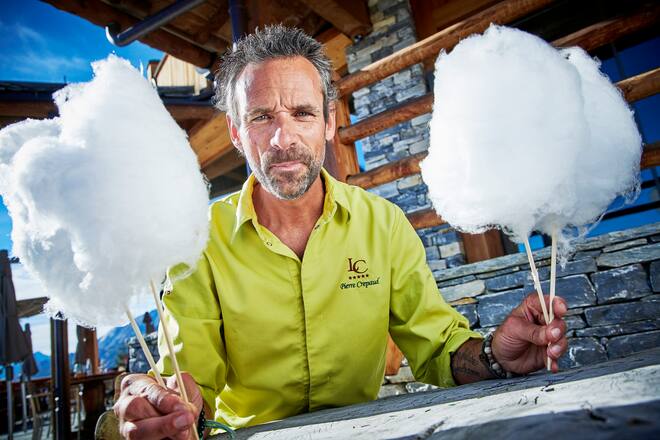 Crans Montana, le 11 octobre 2018, Pierre Crepaud 17 points au Gault&Millau chef au CRANS SPA avec sa green team © sedrik nemeth